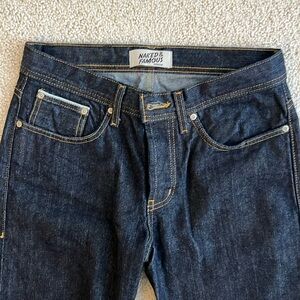 Naked & Famous Left-Hand Twill Mens Jeans - Weird Guy fit - Size 30
